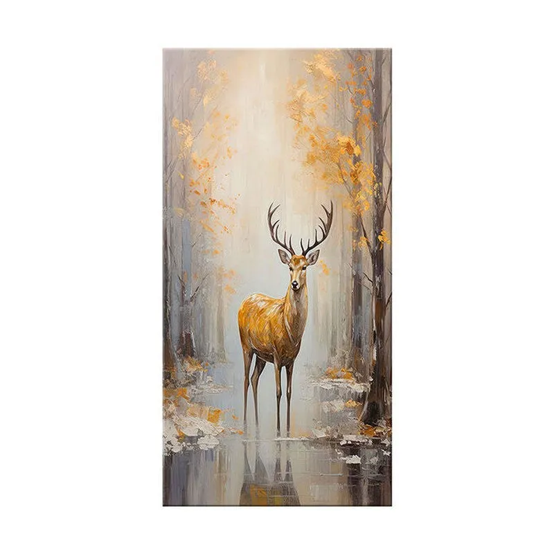 Woodland Deer Wall Painting media 4