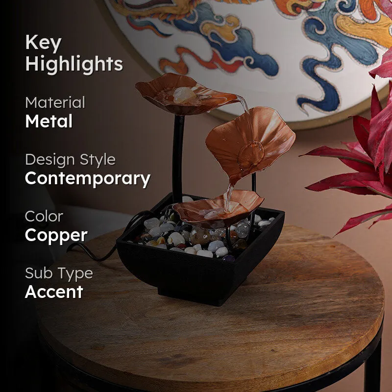 Lily Flow Table Top Fountain - Copper media 2
