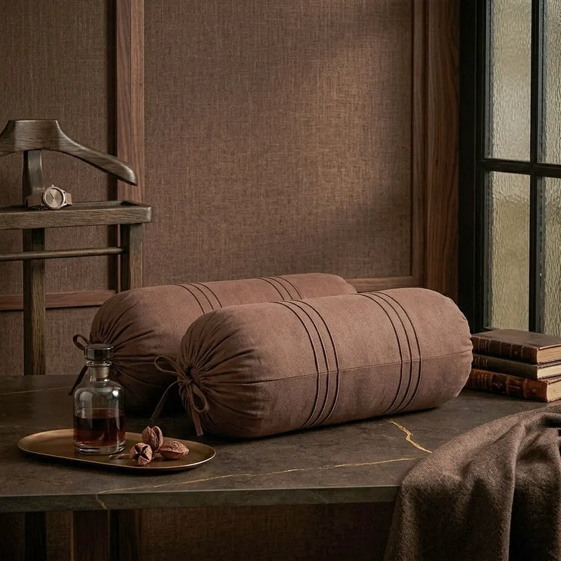 Swayam Brown Comfort Bolster Cover - Set Of Two media 3