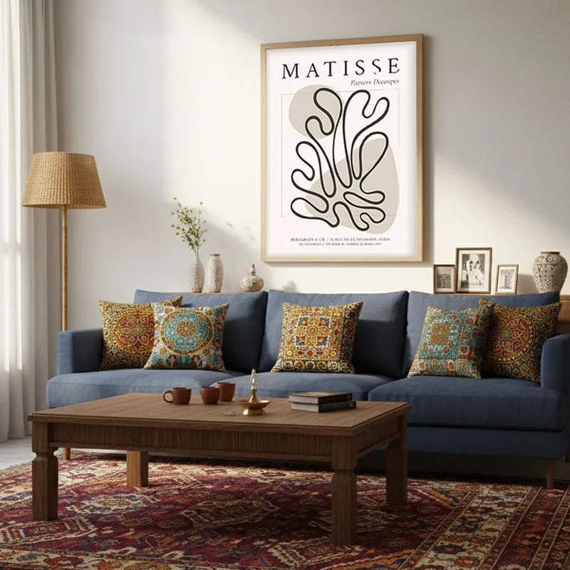 Willow Canvas Wall Painting With Brown Frame media 5