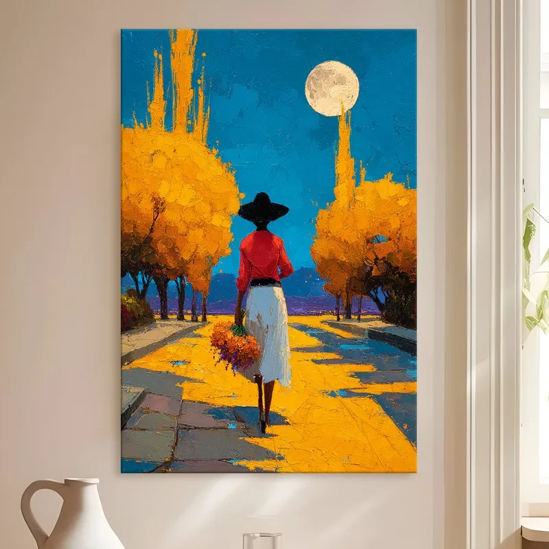 Golden Path Serenity Canvas Wall Art media 4