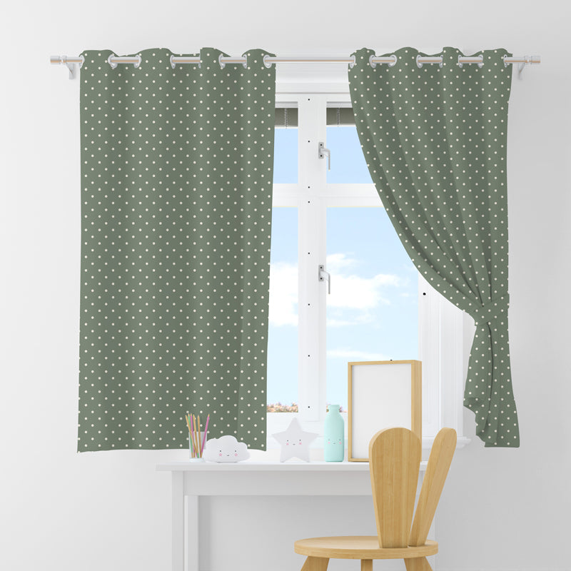Draco Translucent Curtain - Green media 4