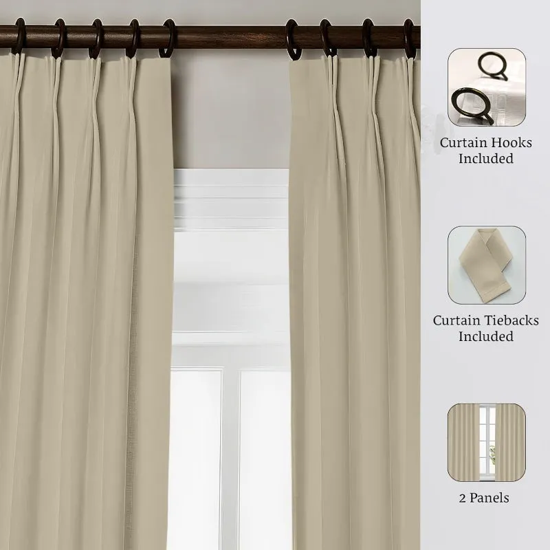 Esme Tab Top Short Width Curtain - Beige media 3