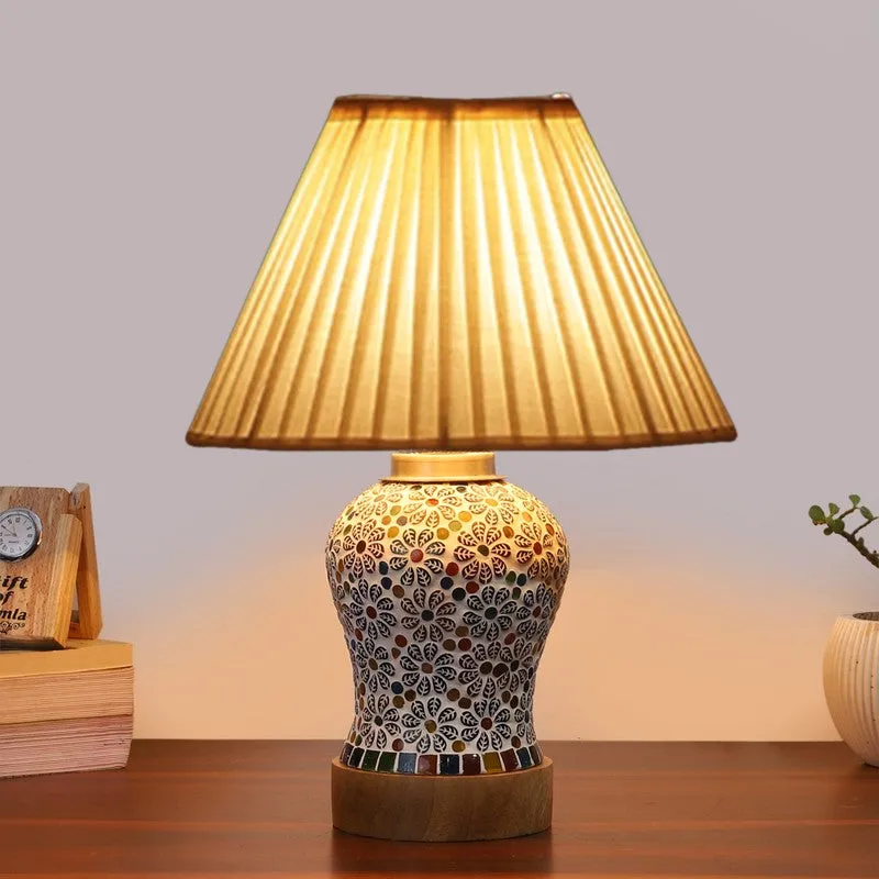 Santora Pleatra Wooden Table Lamp - Multicolor media 3