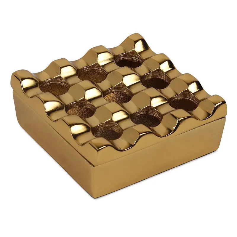 Luxe Grid  Ash Tray - Gold media 5