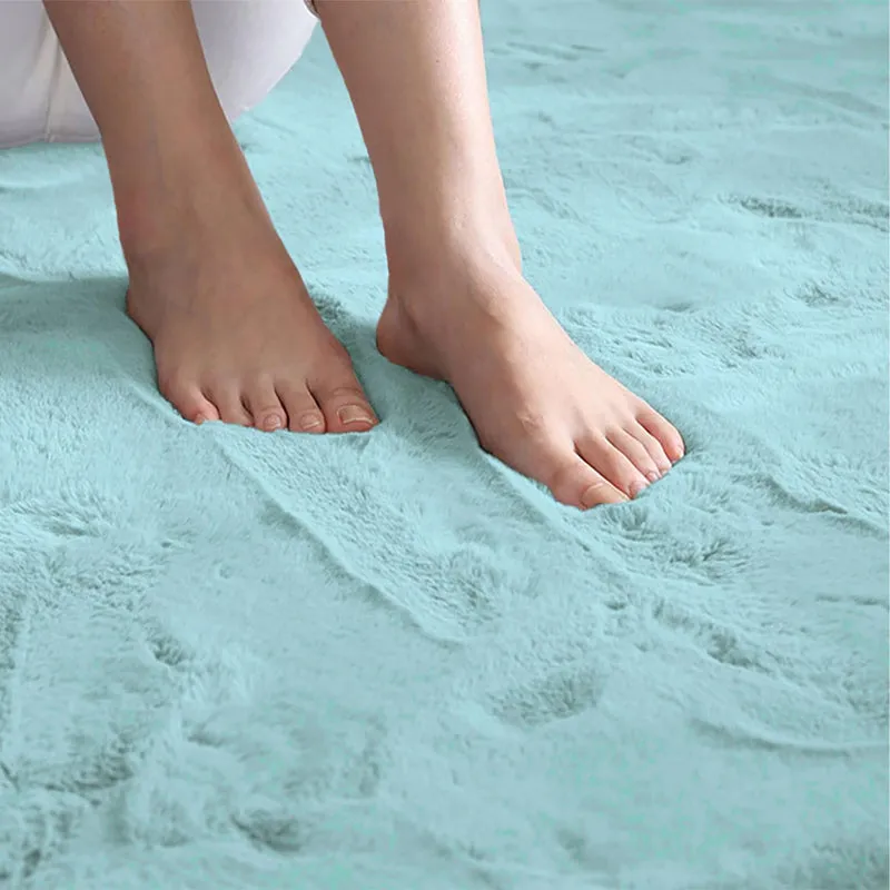 Ruffle Luxe Bath Mat - Turquoise media 5
