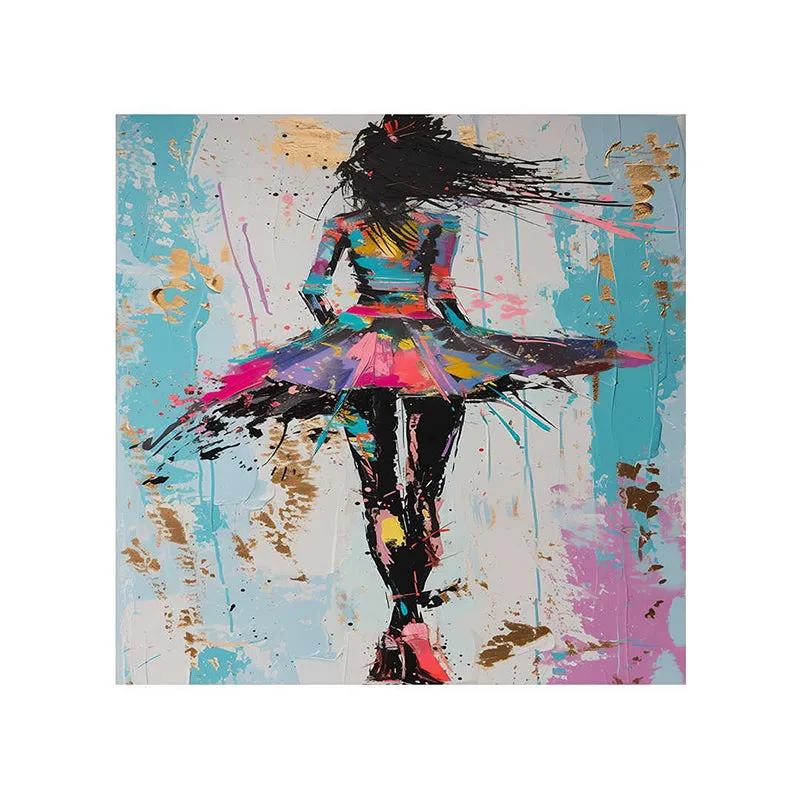 Dancer Abstract Wall Painting media 5