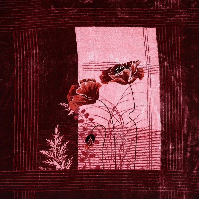 Monte Carlo Crimson Dream Blanket (Maroon) - 800 GSM media 6