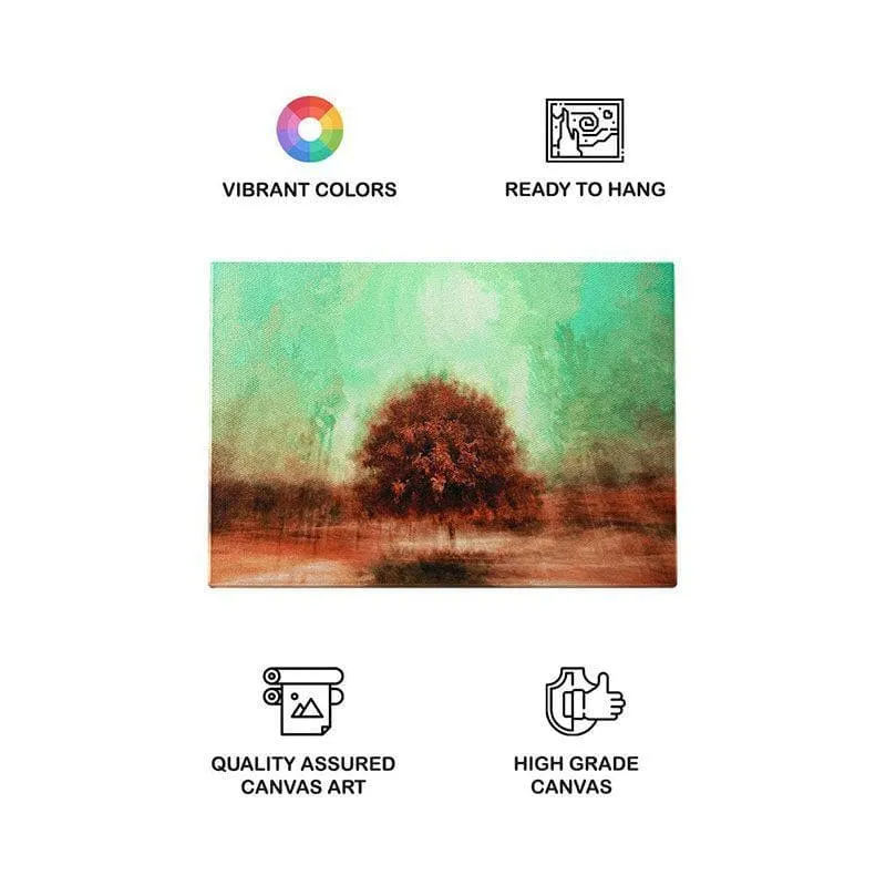 The Oak Tree Abstract Canvas Painting - Gallery Wrap media 4