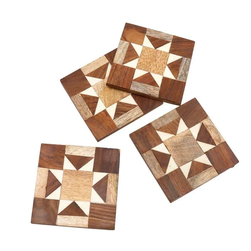 Boho Abstract Coaster - Set Of Four media 3