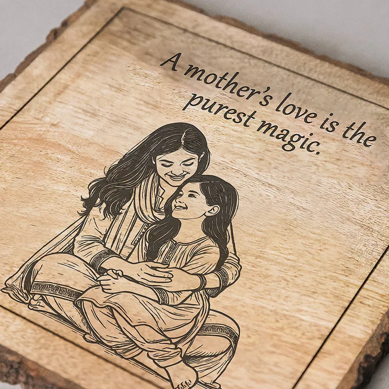 The Purest Magic Wood Showpiece - Square media 4