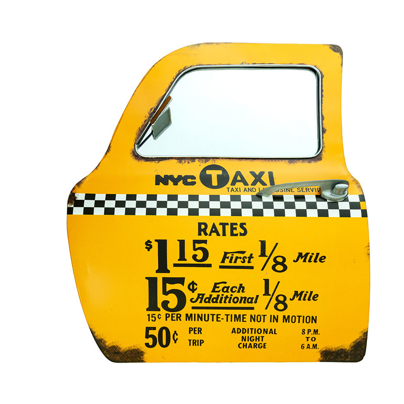 NYC Taxi Door Metal Wall Accent media 5