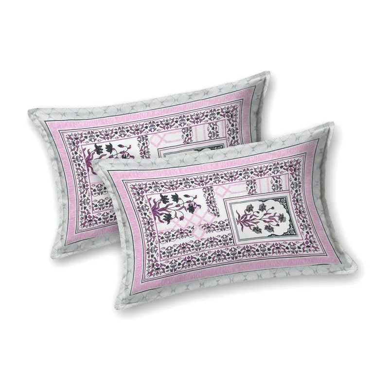 Desiio Cotton Bedsheet (Purple,Green) - 240 TC media 4