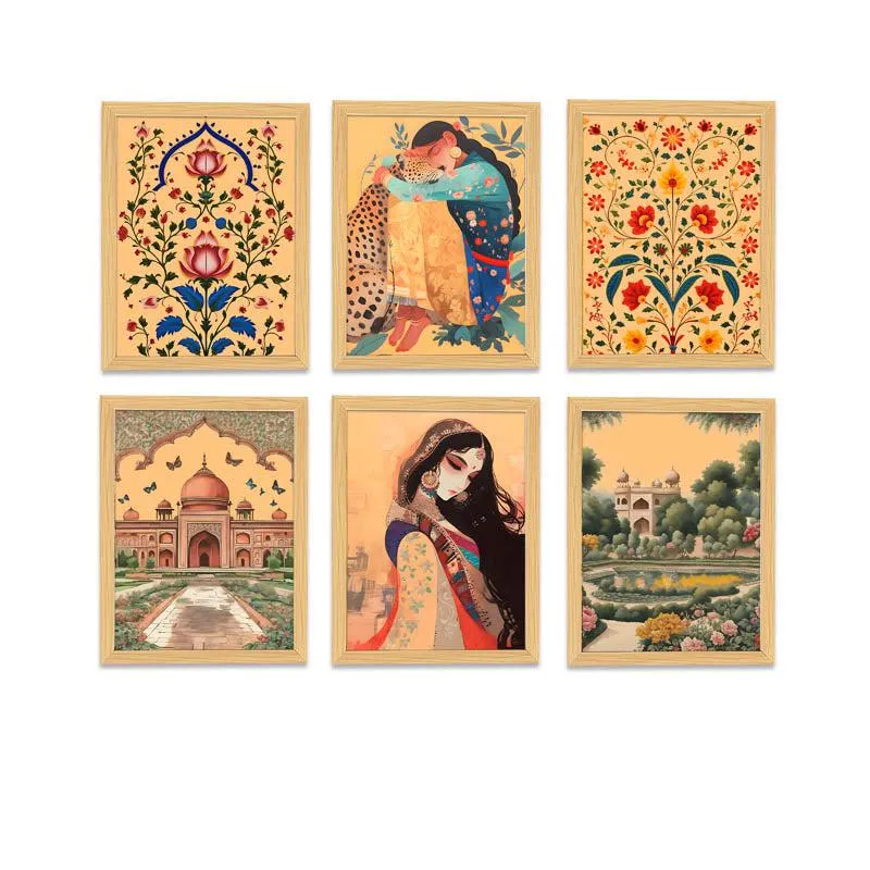 Mathuri Regal Wall Art - Set Of Six media 4