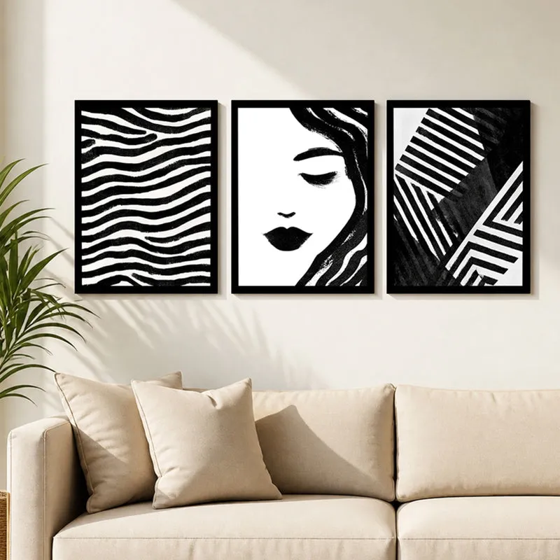 Graphic Grace Modern Wall Art - Set Of Three media 2