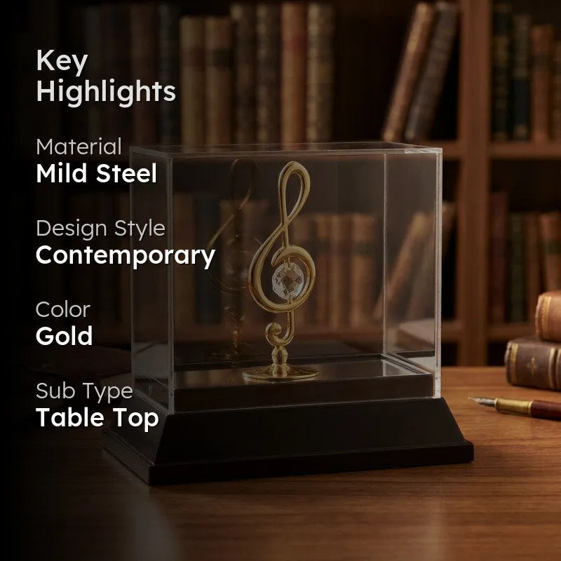 Golden Music 24K Gold Plated Mild Steel Showpiece media 2