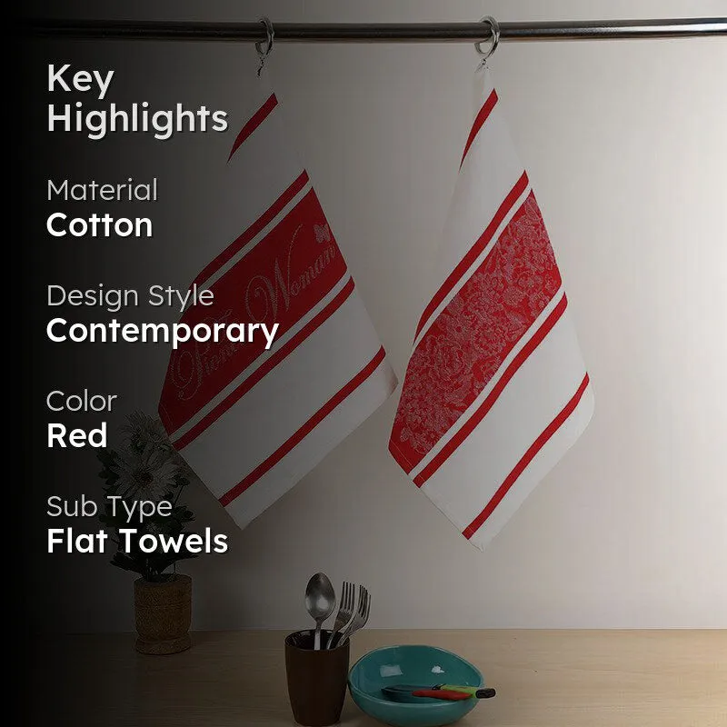 Willow Weave Cotton Kitchen Towel - Set Of Two media 2