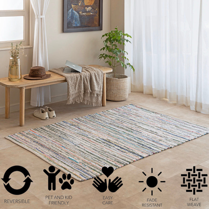 Natte I Handwoven Cotton Rug media 7