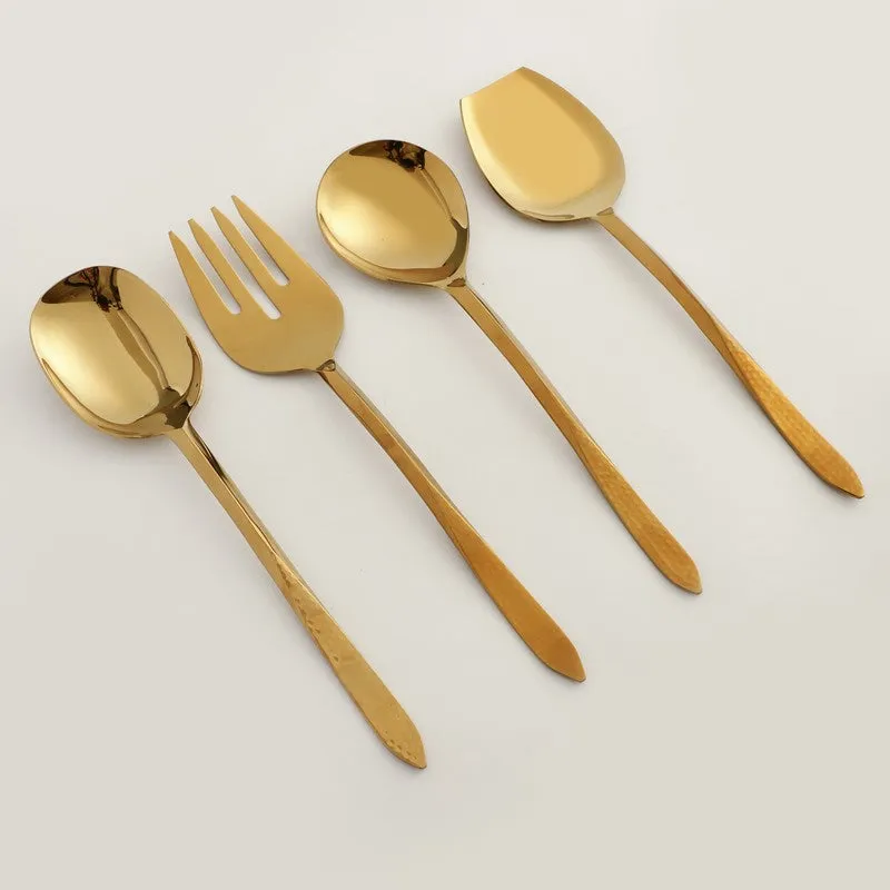 Dune Hammered Serving Set - Four Piece Set media 5