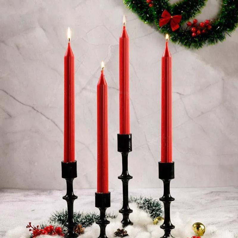 Set of 4 Guidance Taper Candles - Bergamot & Vanilla Scented media 3