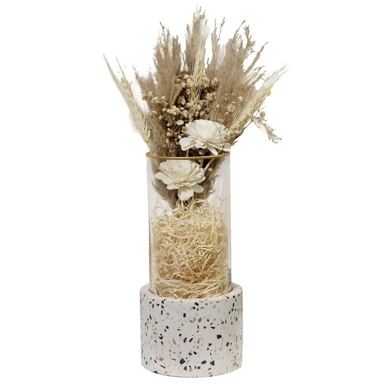 Opaline Grace Accent Terrazzo Decor Vase media 3
