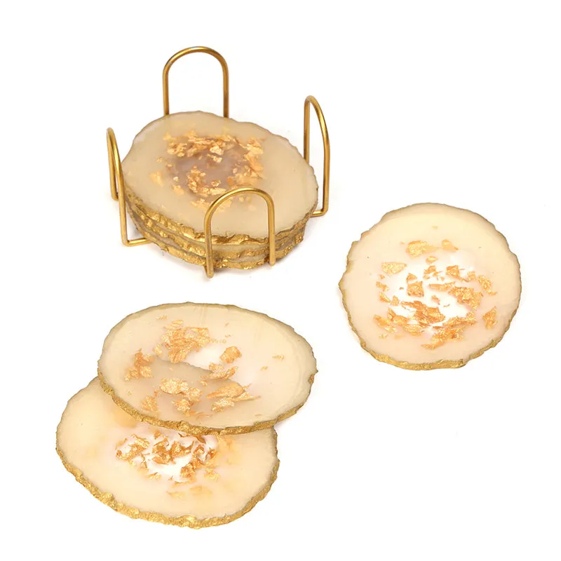 Varq Resin Coaster (Ivory) - Seven Piece Set media 5
