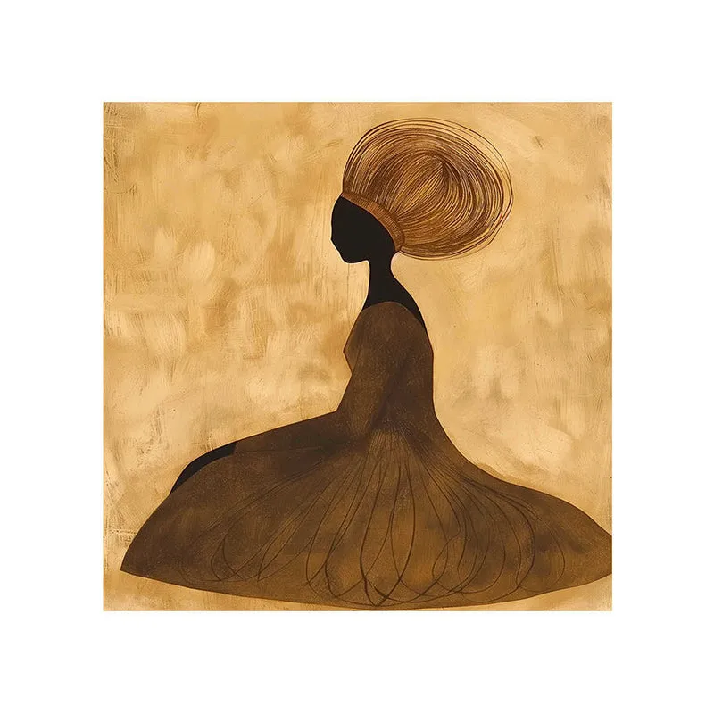 Saharan Maiden Wall Painting media 5