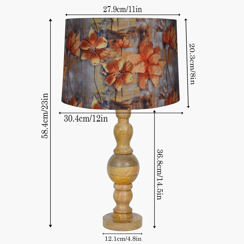 ZenithAura Adjus Wooden Table Lamp - Multicolor media 7