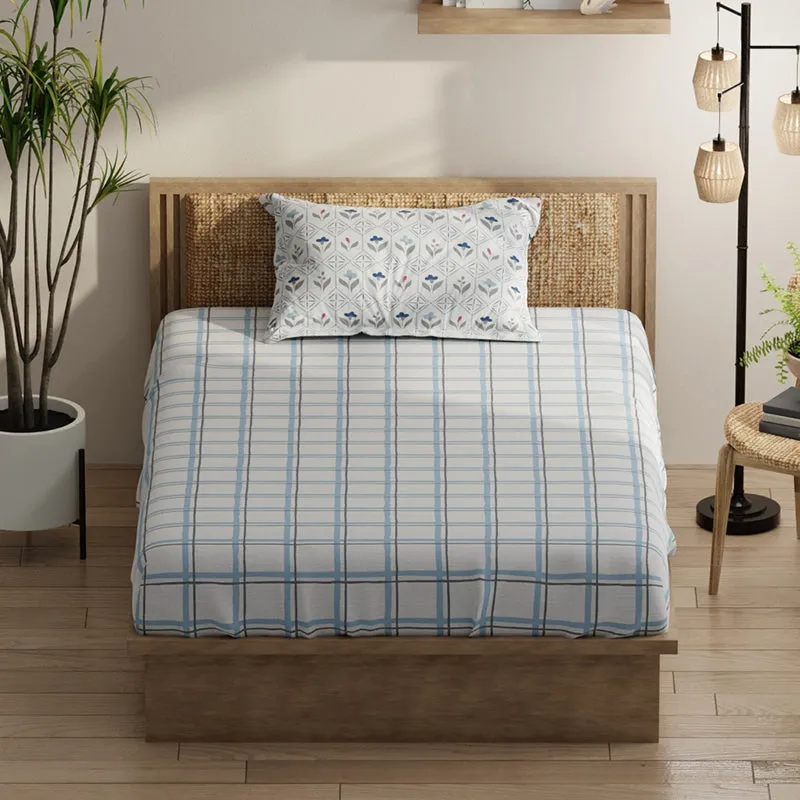 Hadow Geometric Microfiber Bedsheet - 120 GSM media 3