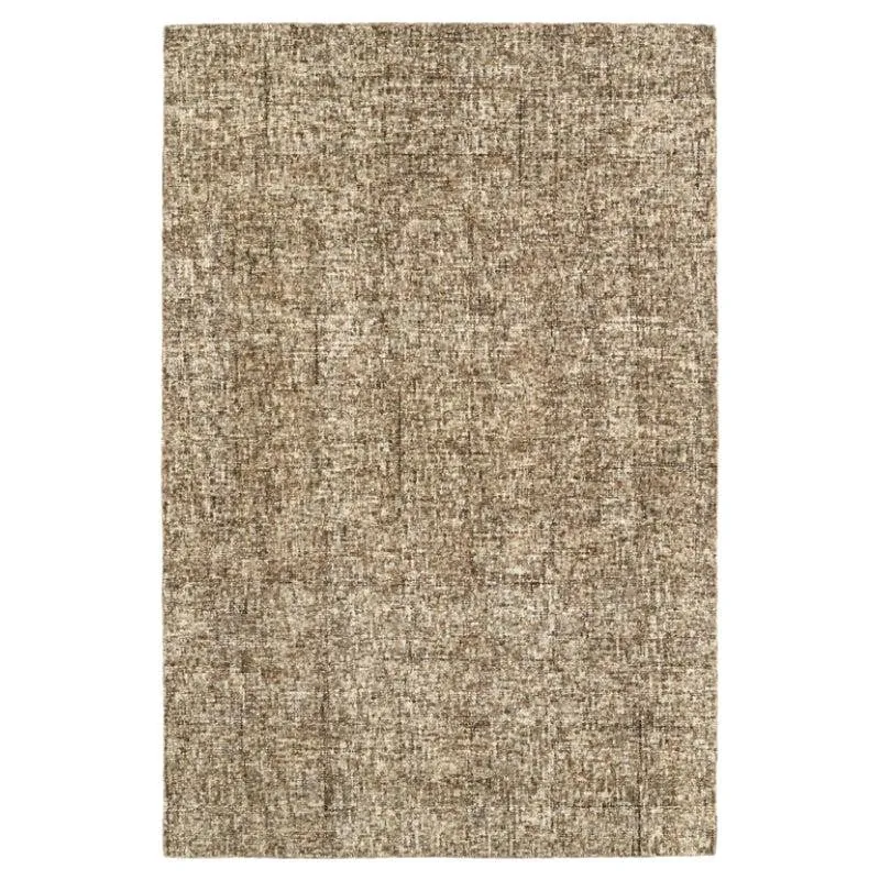 Handloom Hand Tufted Harmony Wool Rug - Brown media 1