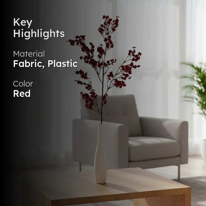 Gypsophila Artificial Flower Stem - Maroon media 2