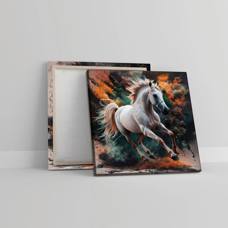 Grace Of The Mare Canvas Wall Painting - Set Of Two media 3
