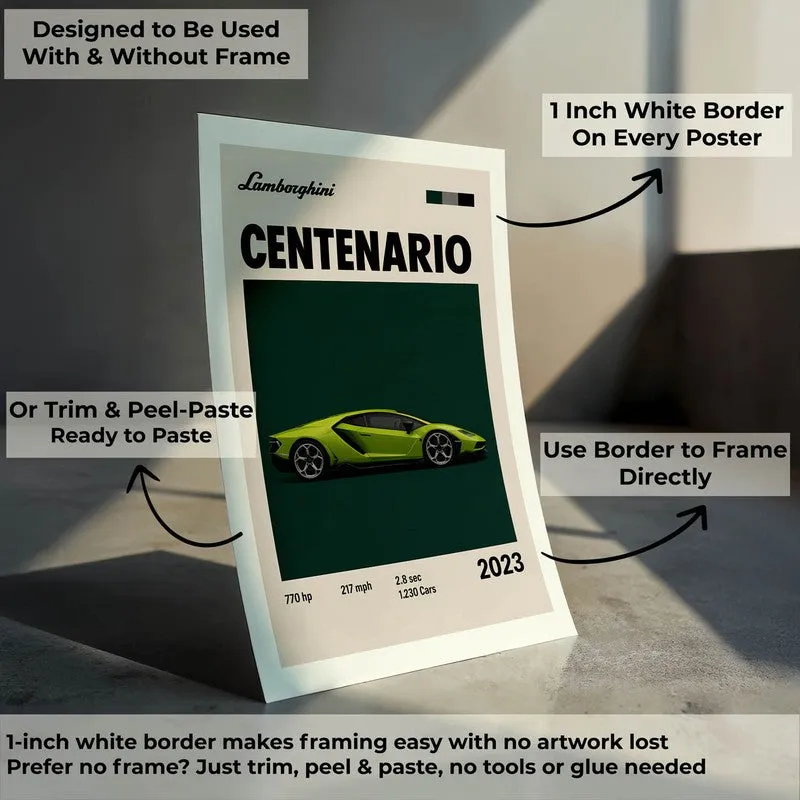 Centenario Speed Wall Poster media 8