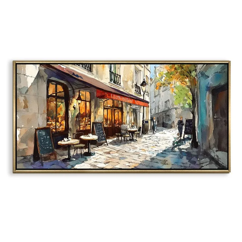 Ruelette Canvas Wall Painting With Frame media 3