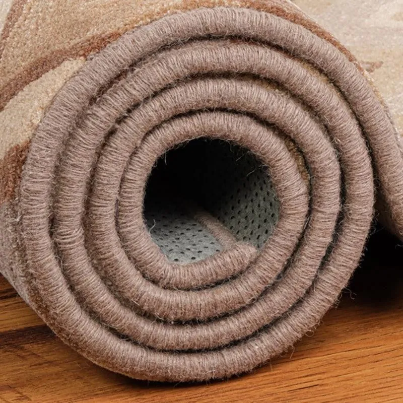 Shelob Hand Tufted Geometric Wool & Nylon Carpet - Brown media 6