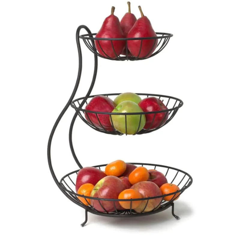 Health Store Stainless Steel 3-Tier Fruit Basket media 3