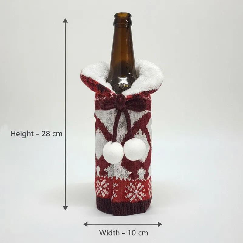 Frosty Glow Festive Bottle Christmas Ornament - Set Of Three media 5