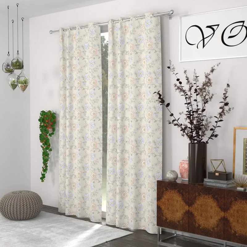 Floral Elegance Drape Curtains - Set of Two media 3