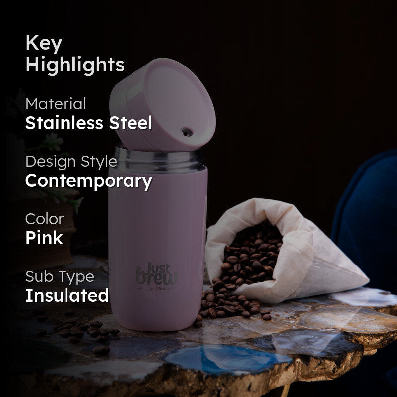 Sip Silico Insulated Sipper (Pink) - 355 mL media 2