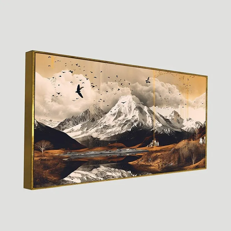 Mountain Vista Canvas Wall Painting media 5