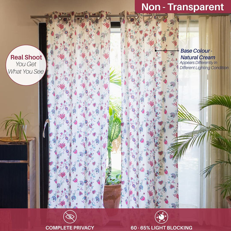 Urban Space Flaura Curtain (Pink) - Set Of Two media 3