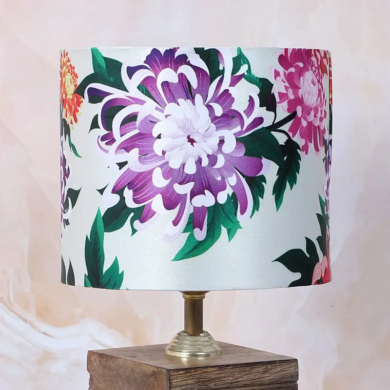 Miyabi Cube Printed Mango Wood Table Lamp - Multicolor media 5