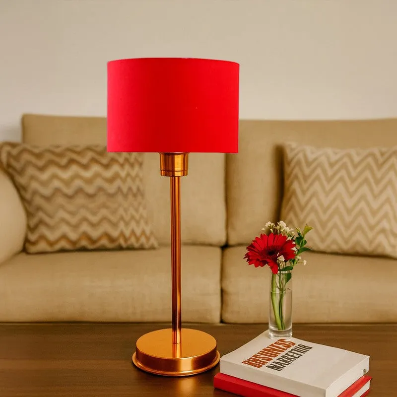 Kavira Kyne Metal Table Lamp - Red media 4
