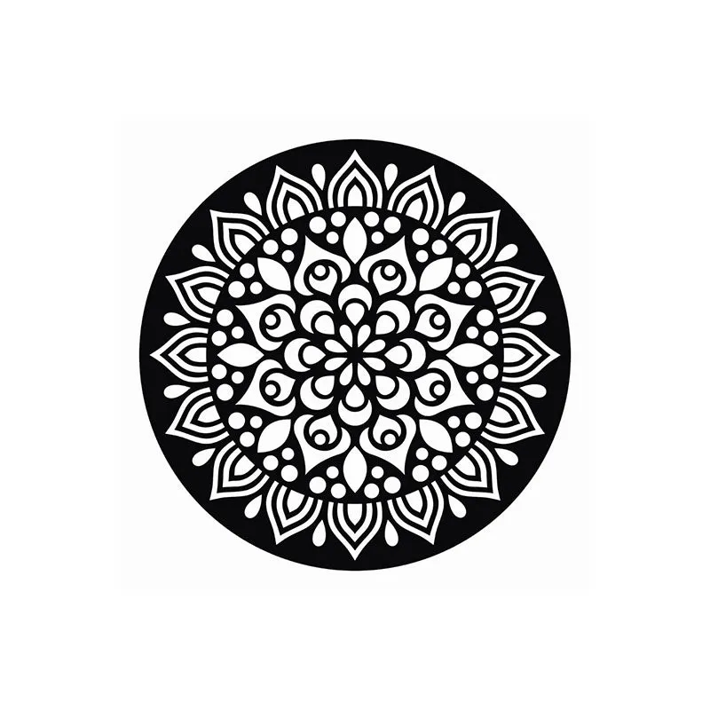 Adla Mandala Black Iron Wall Accent media 3