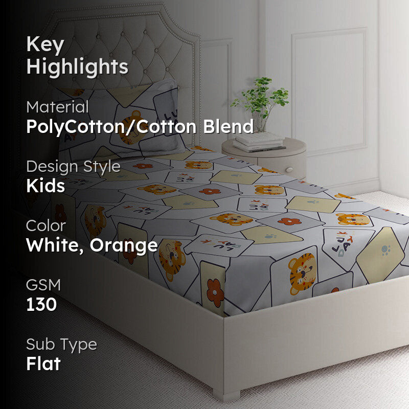Drowsy Paws Kids Bedsheet - 130 GSM media 2