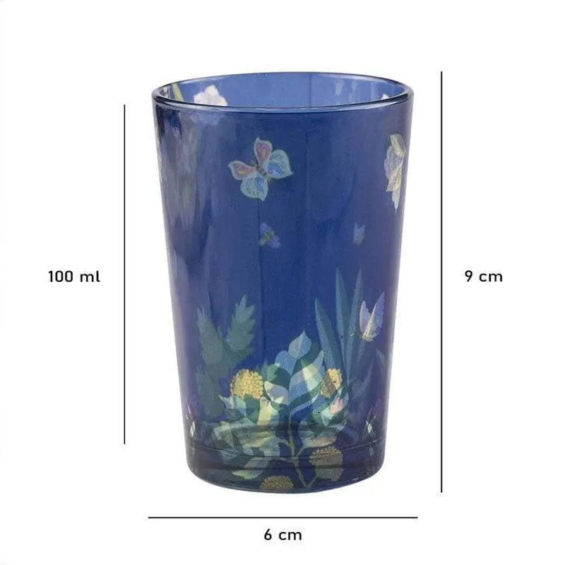 Vibrant Bliss Blue Chai Glass - Set of Four - Set Of Four media 5