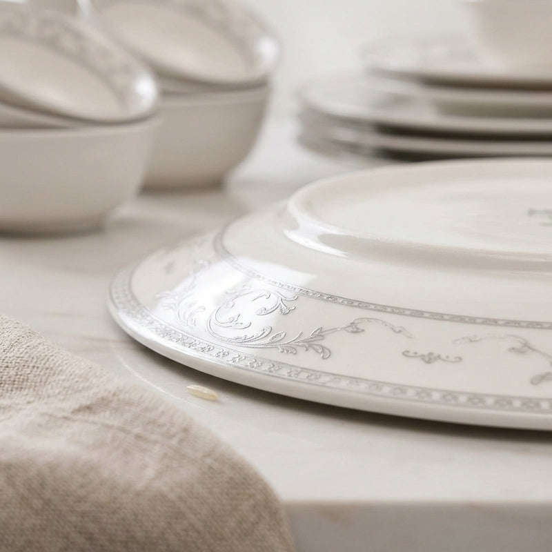 Titillating Silver Dinner Set - 33 Piece Set image 4