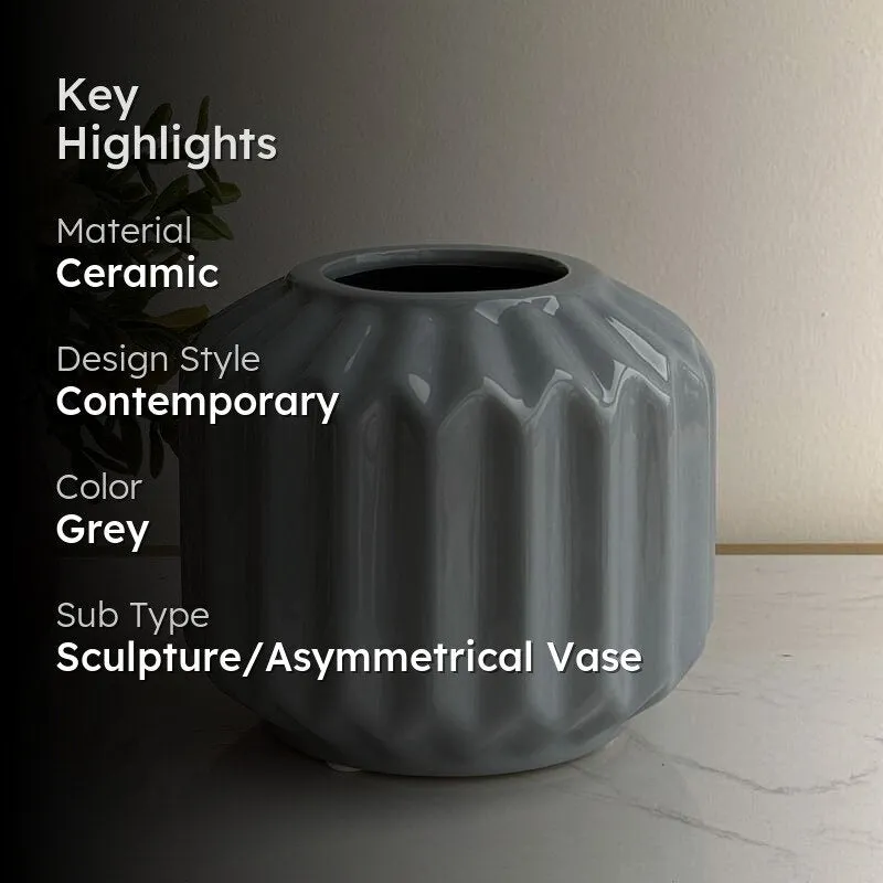 Esko Edge Vase - Grey media 2
