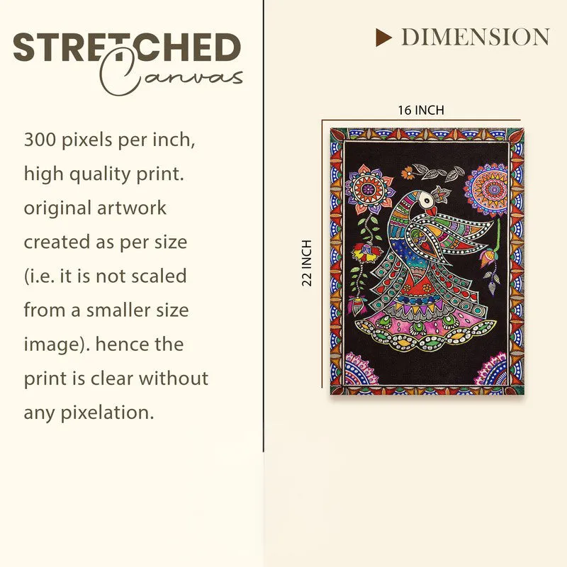 Peacock Bloom Canvas Wall Art & Paintings media 9