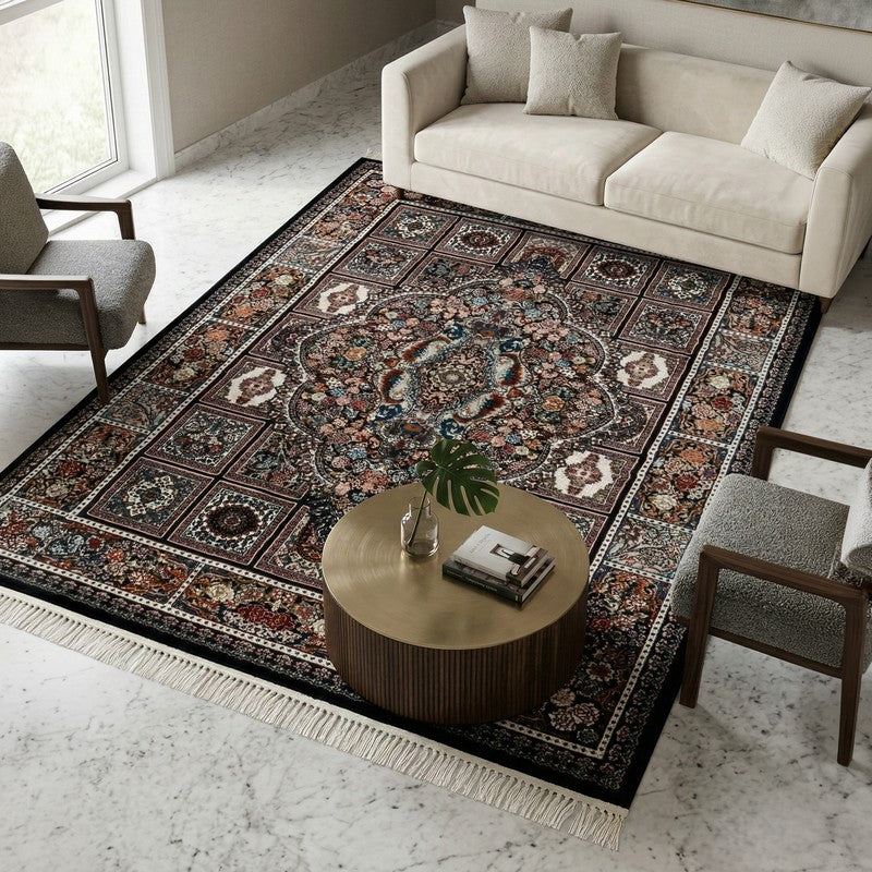 Loomara Artificial Silk Carpet - 5 x 7 ft